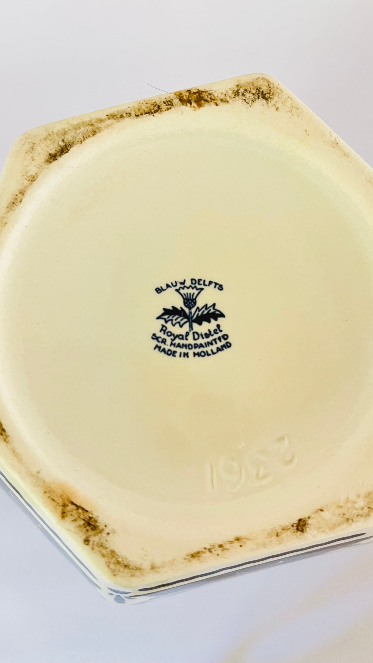 Antique Delft ‘Distel’ Lamp