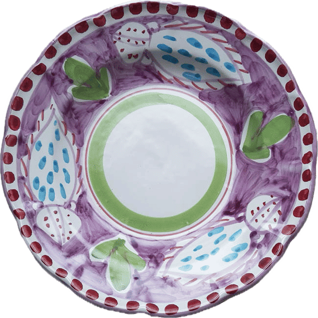 Amalfi Plate 20 cm Purple Cuttlefish