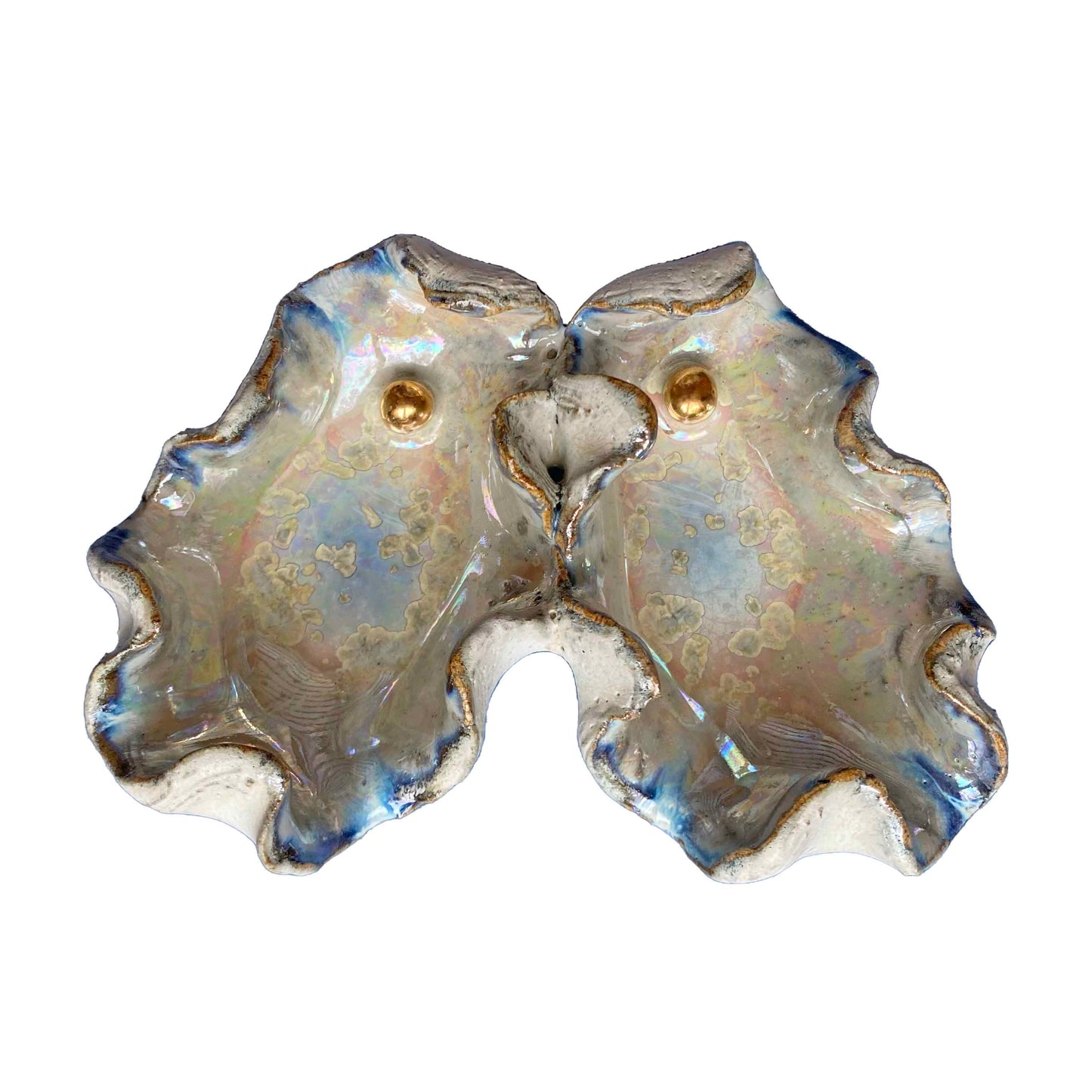Ceramic Double Oyster Shell Pinch Pot