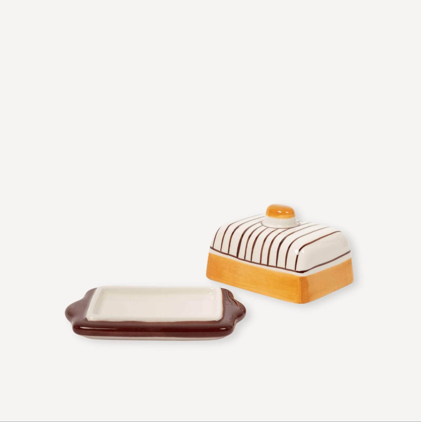 Lina Hand Painted Butter Dish