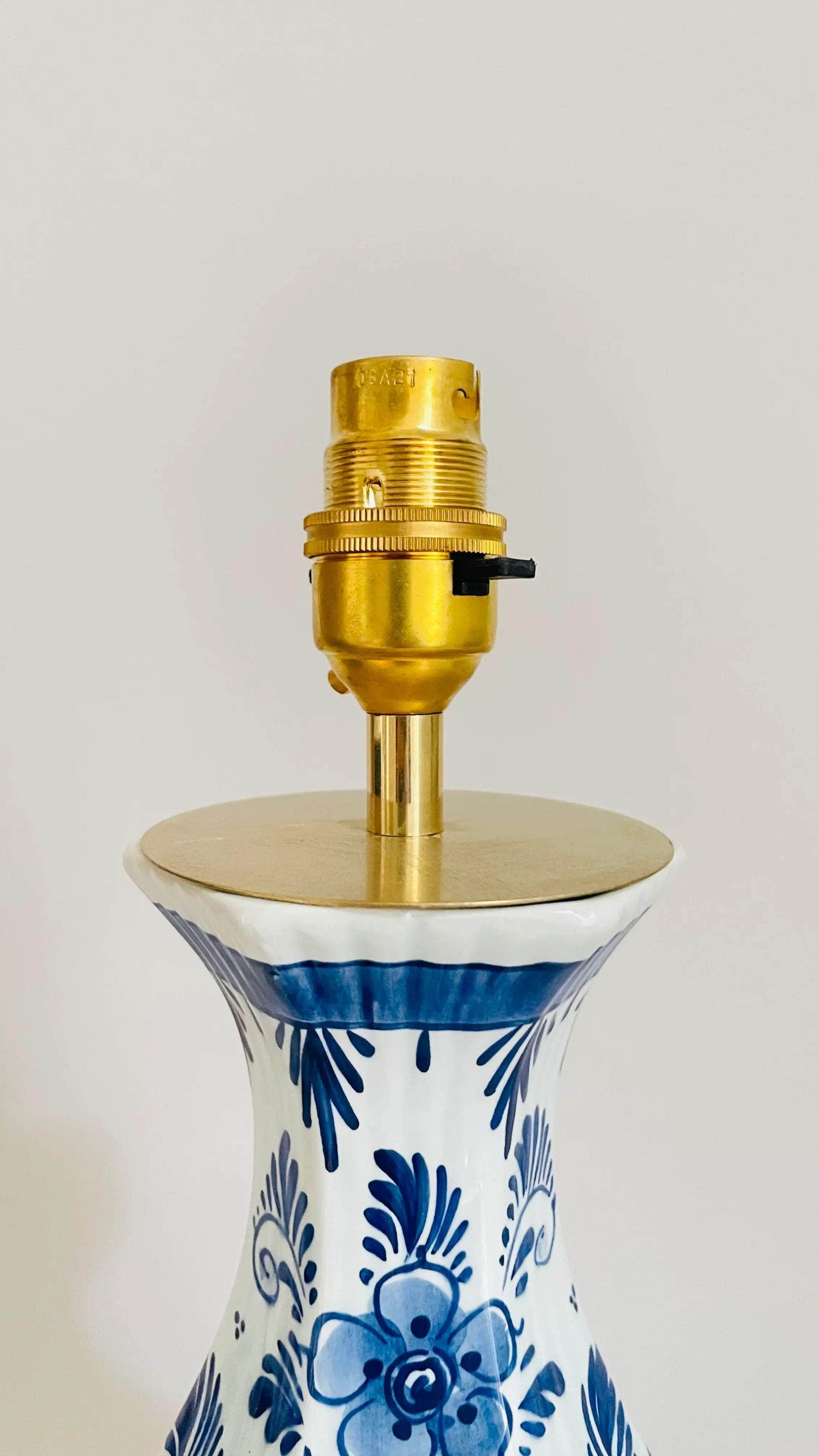 Antique Delft Lamp