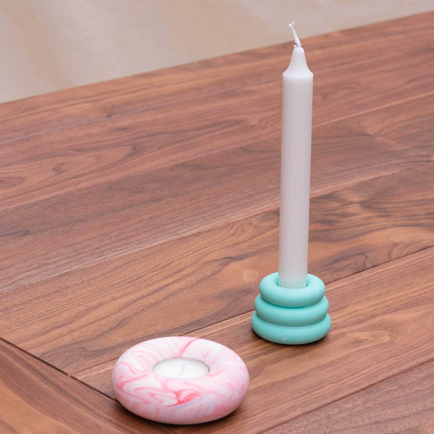 Charcoal Triple O Candleholder