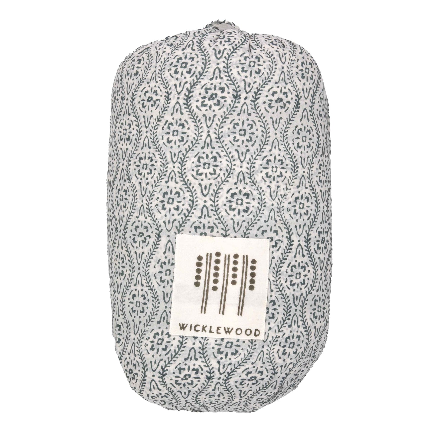 Double Floral Star Quilt Blue Green