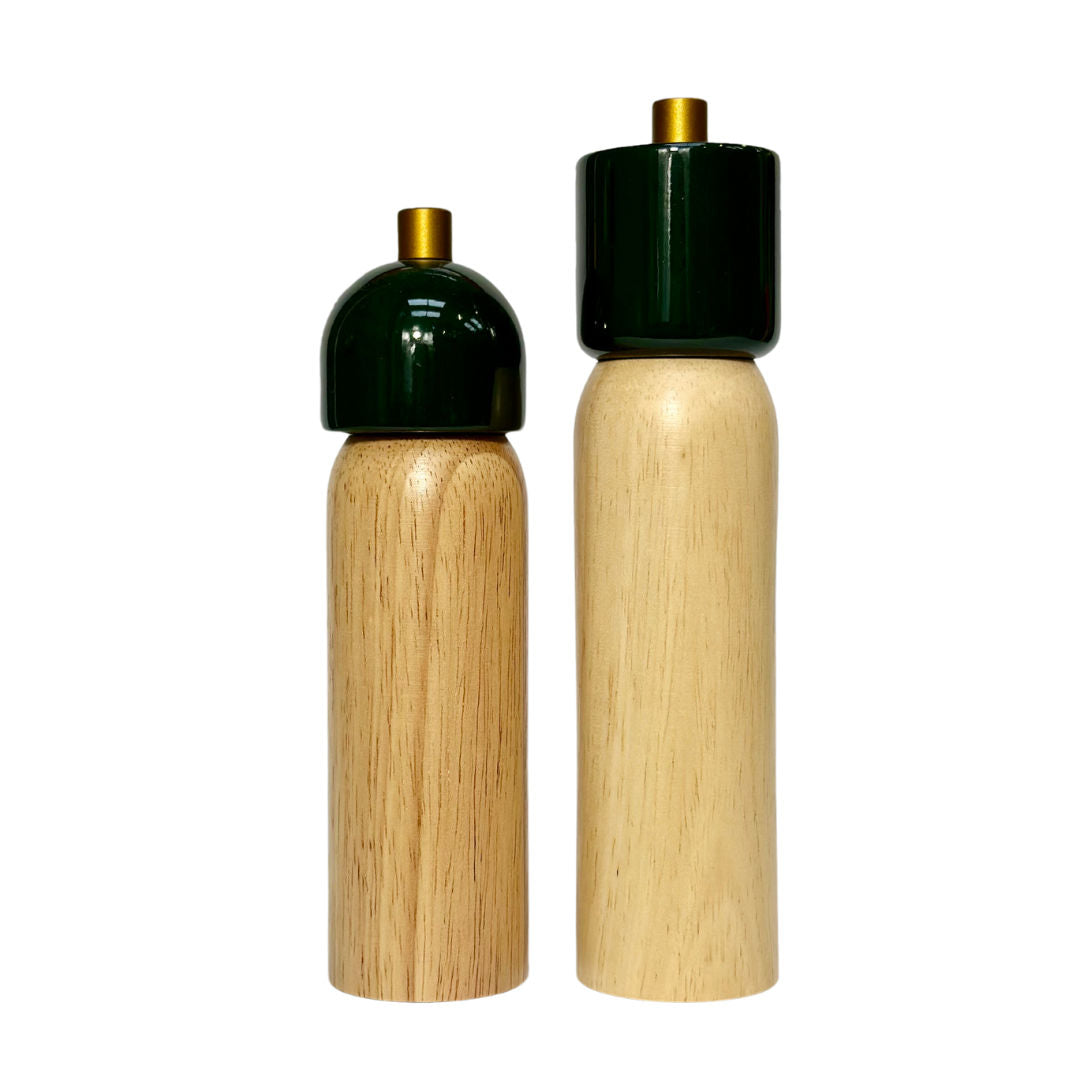 Salt & Pepper Grinder | Green & Gold