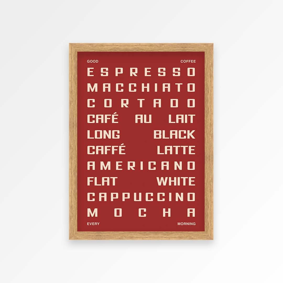 Coffee Guide Print