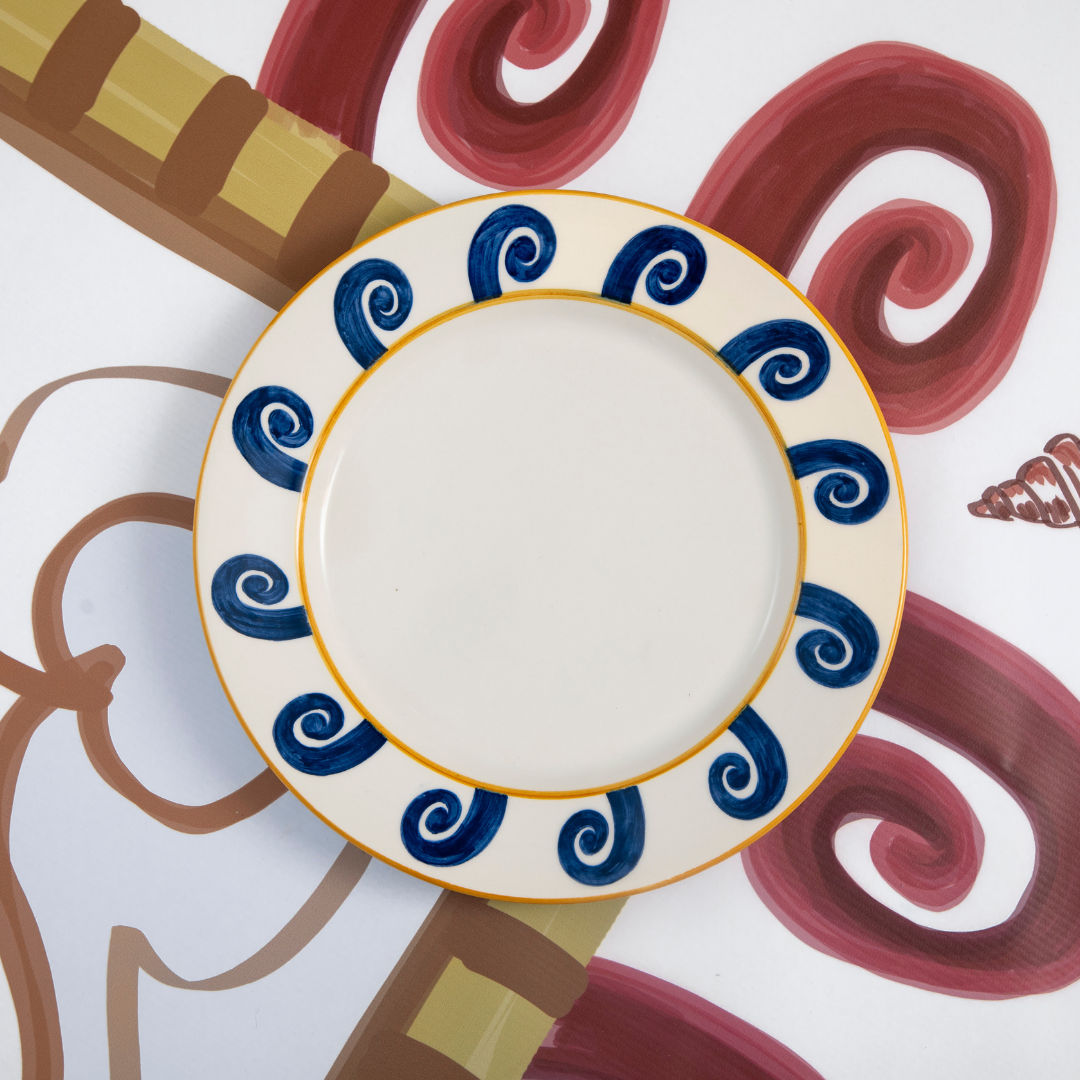 Blue Sirenus Dinner Plate Set-Of-Two