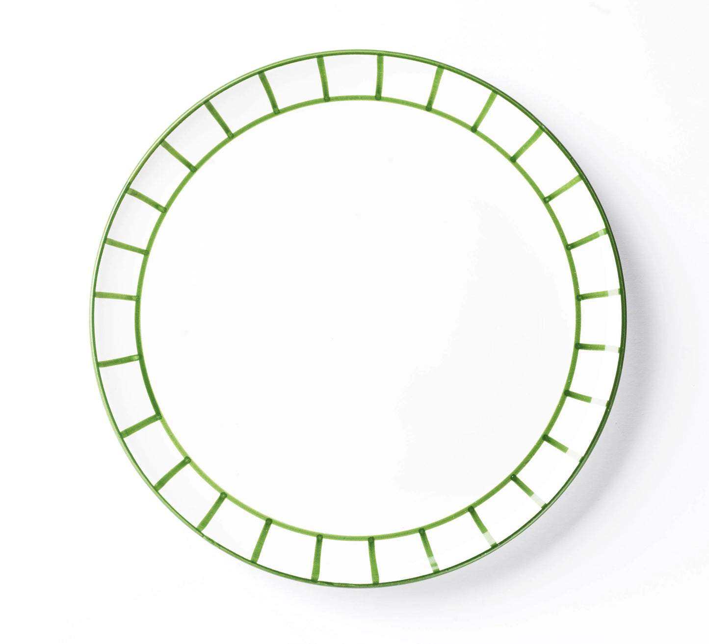 Dinner Plate - Olive Green Fence