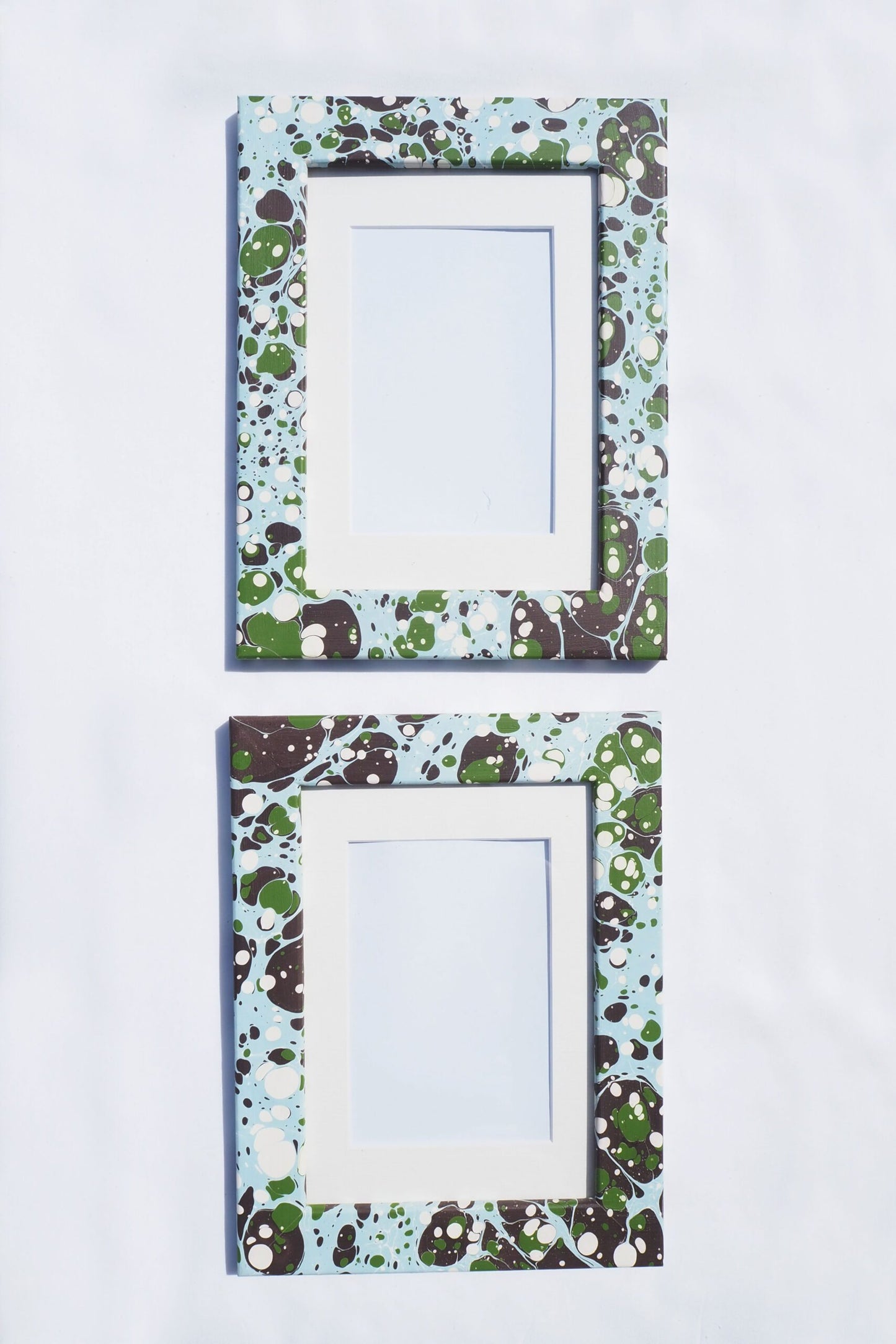 Hand Marbled Glacier A5 Frame