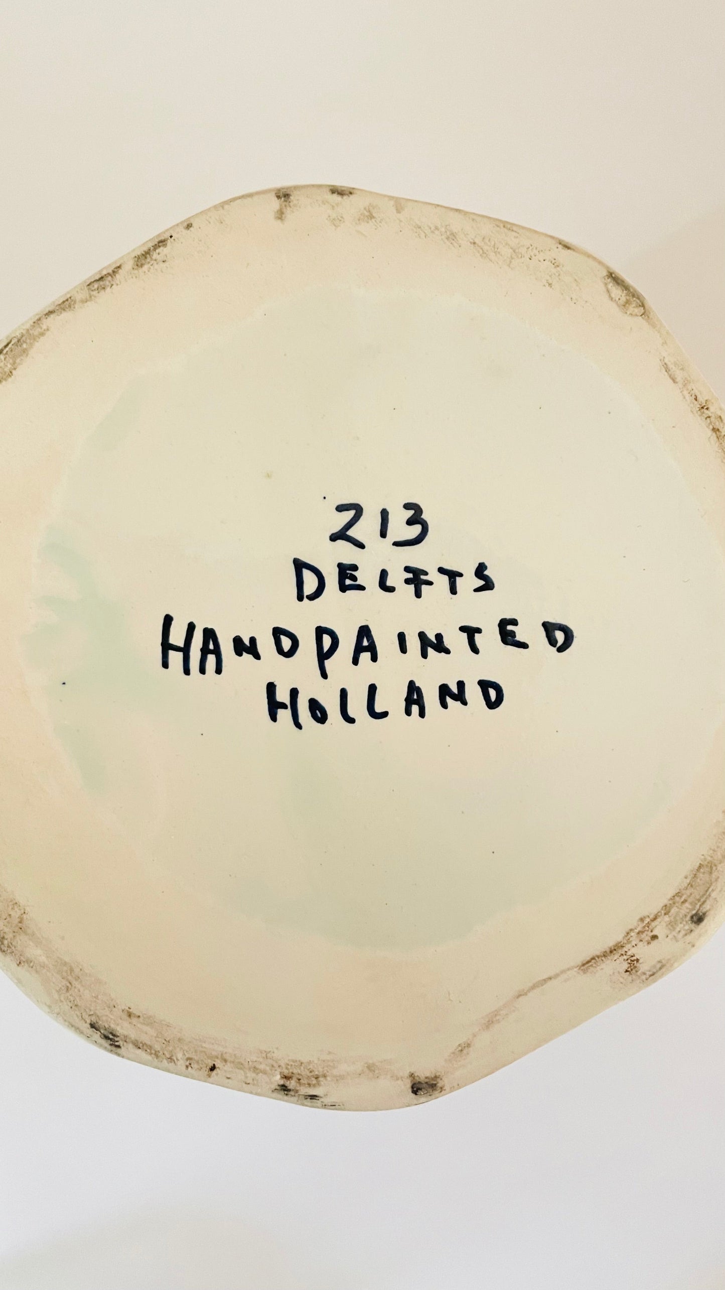 Antique Delft Table Lamp