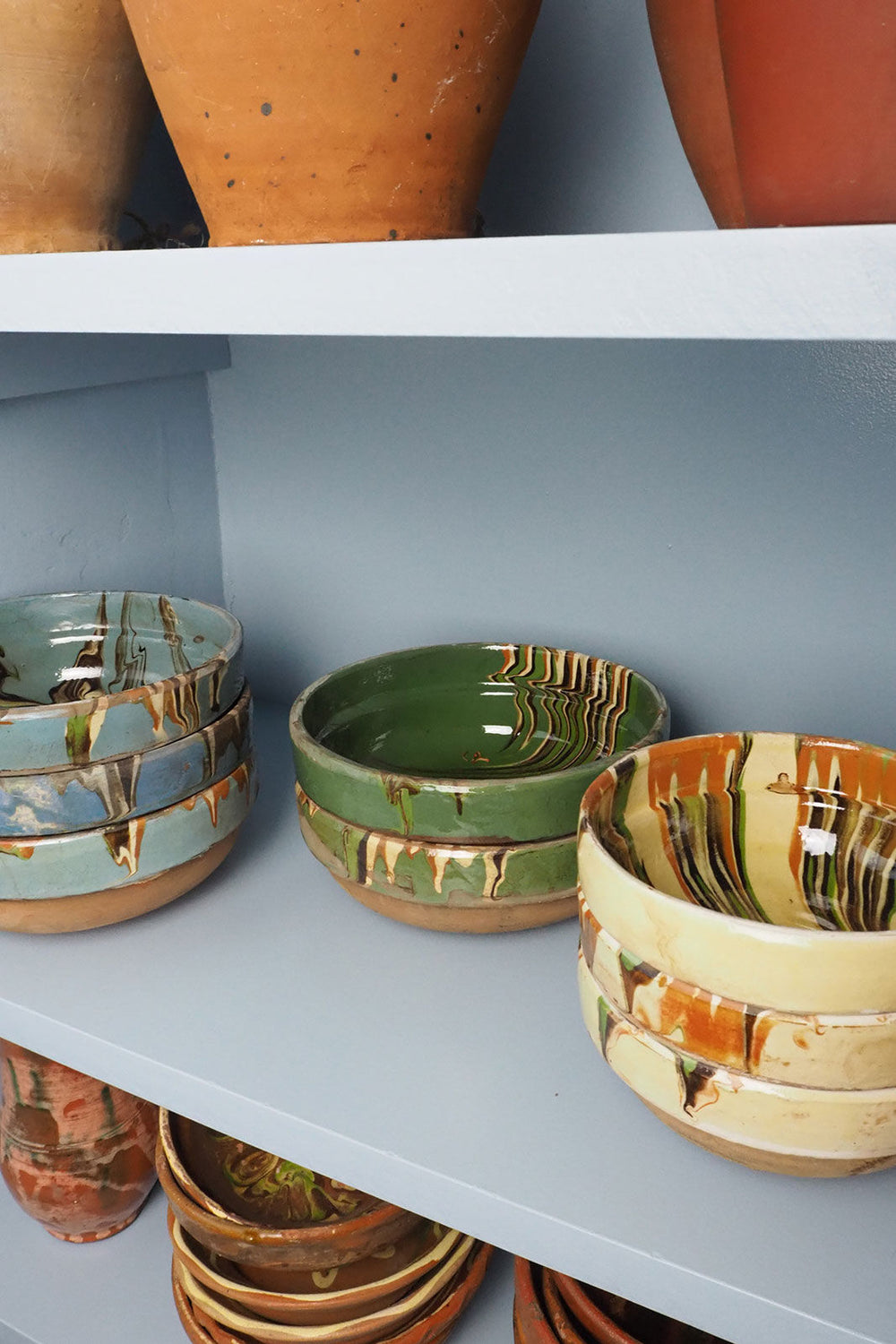 Off White Marbled Bowl