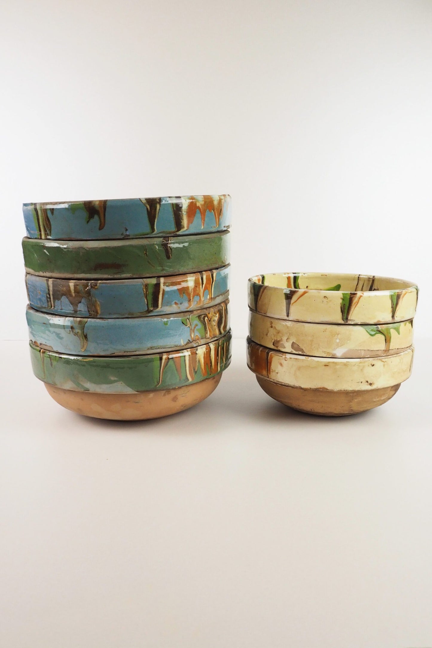 Off White Marbled Bowl