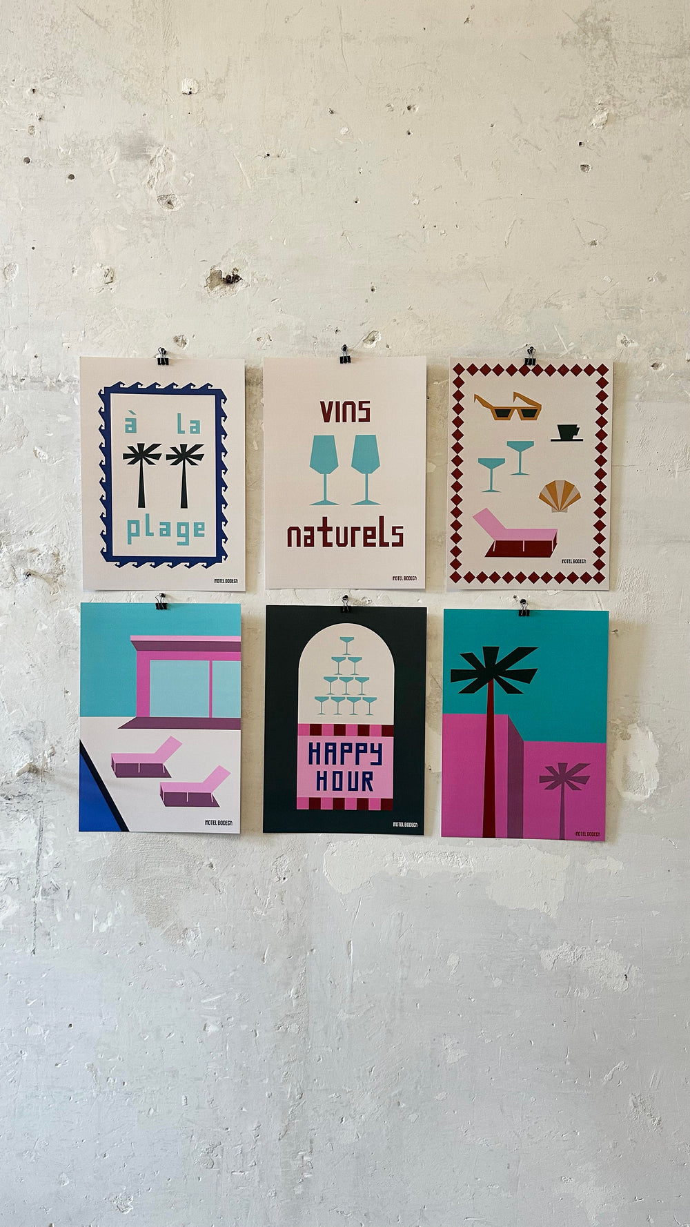 Sun Loungers A3 Print