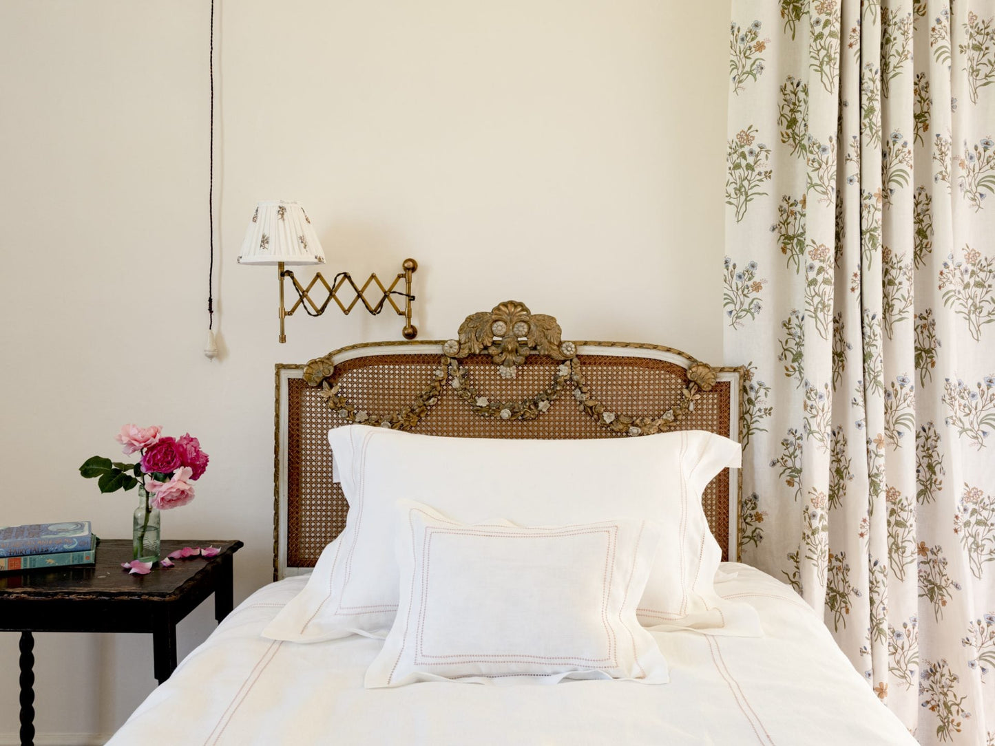 Boudoir Pillow with Hemstitch in Coral