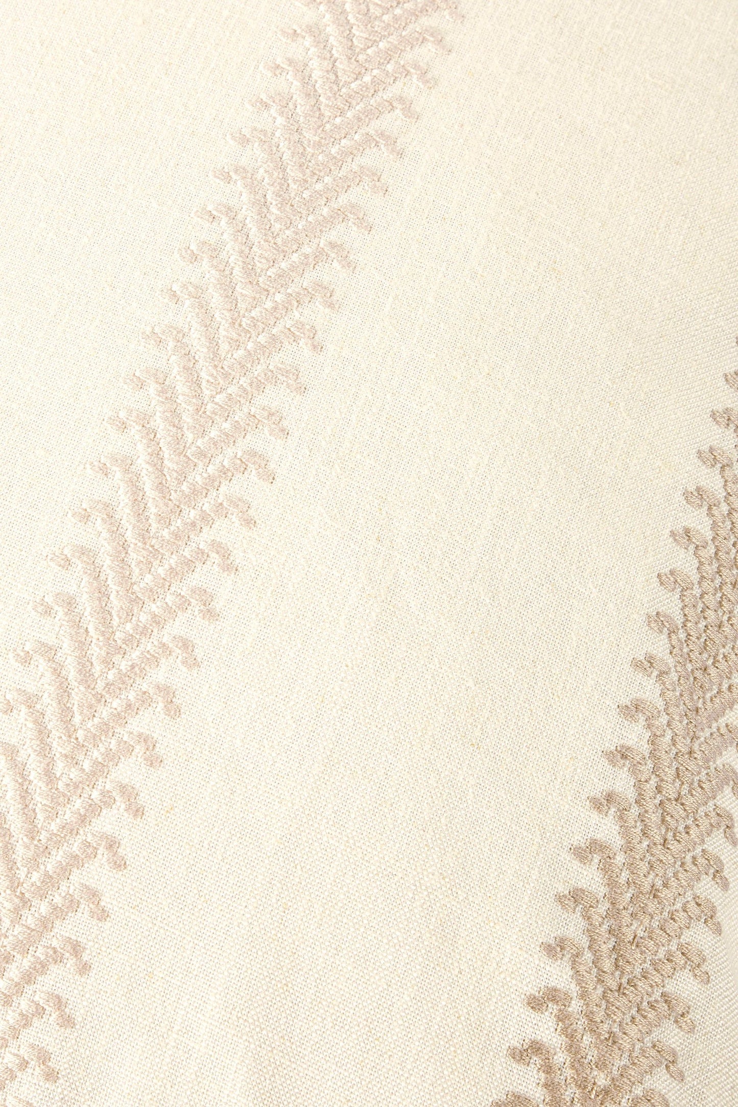 Mala Embroidered Cushion Cover - Pebble White