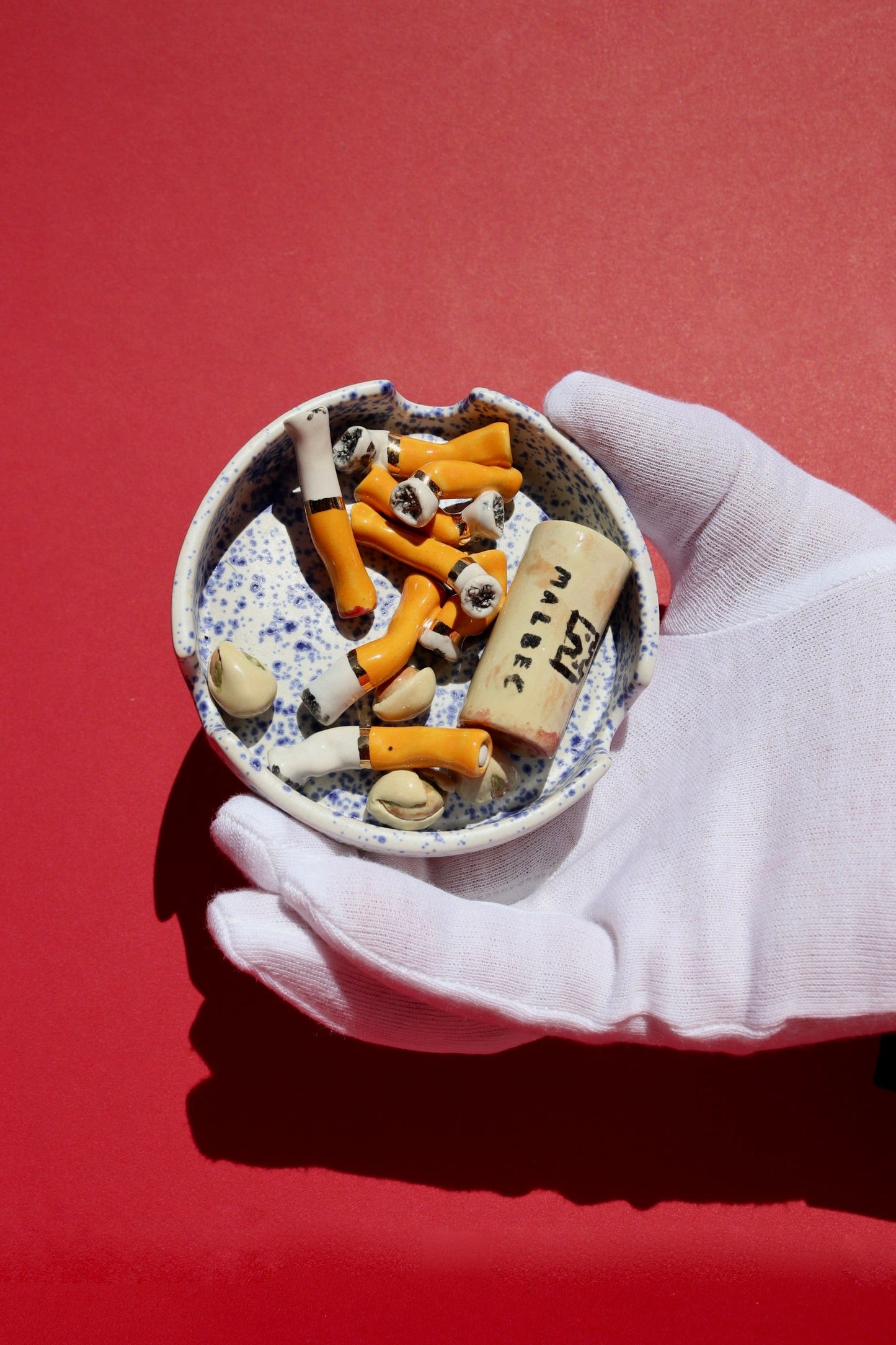 Cigarette and Wine Ashtray