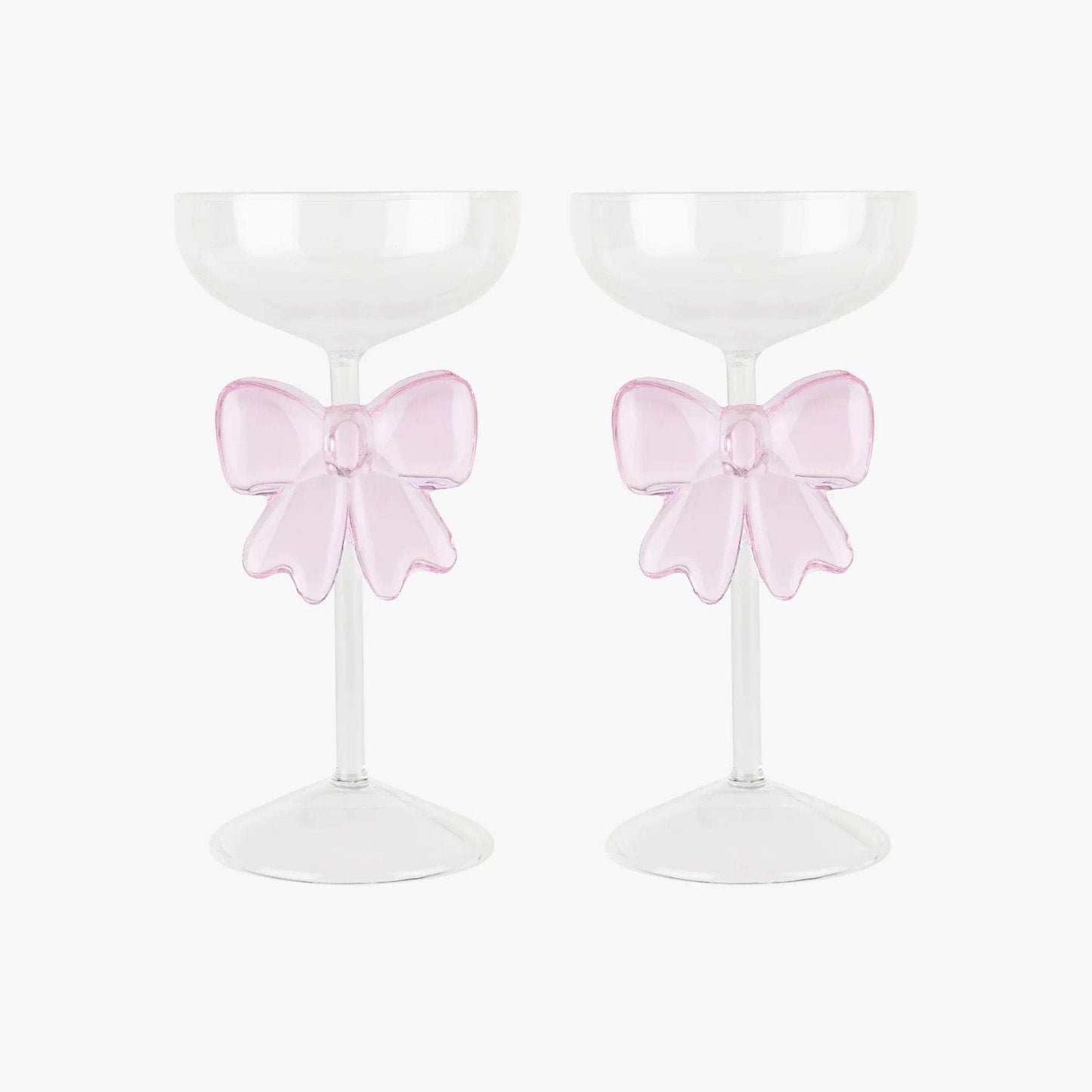 Set of two Bow Coupes Pink