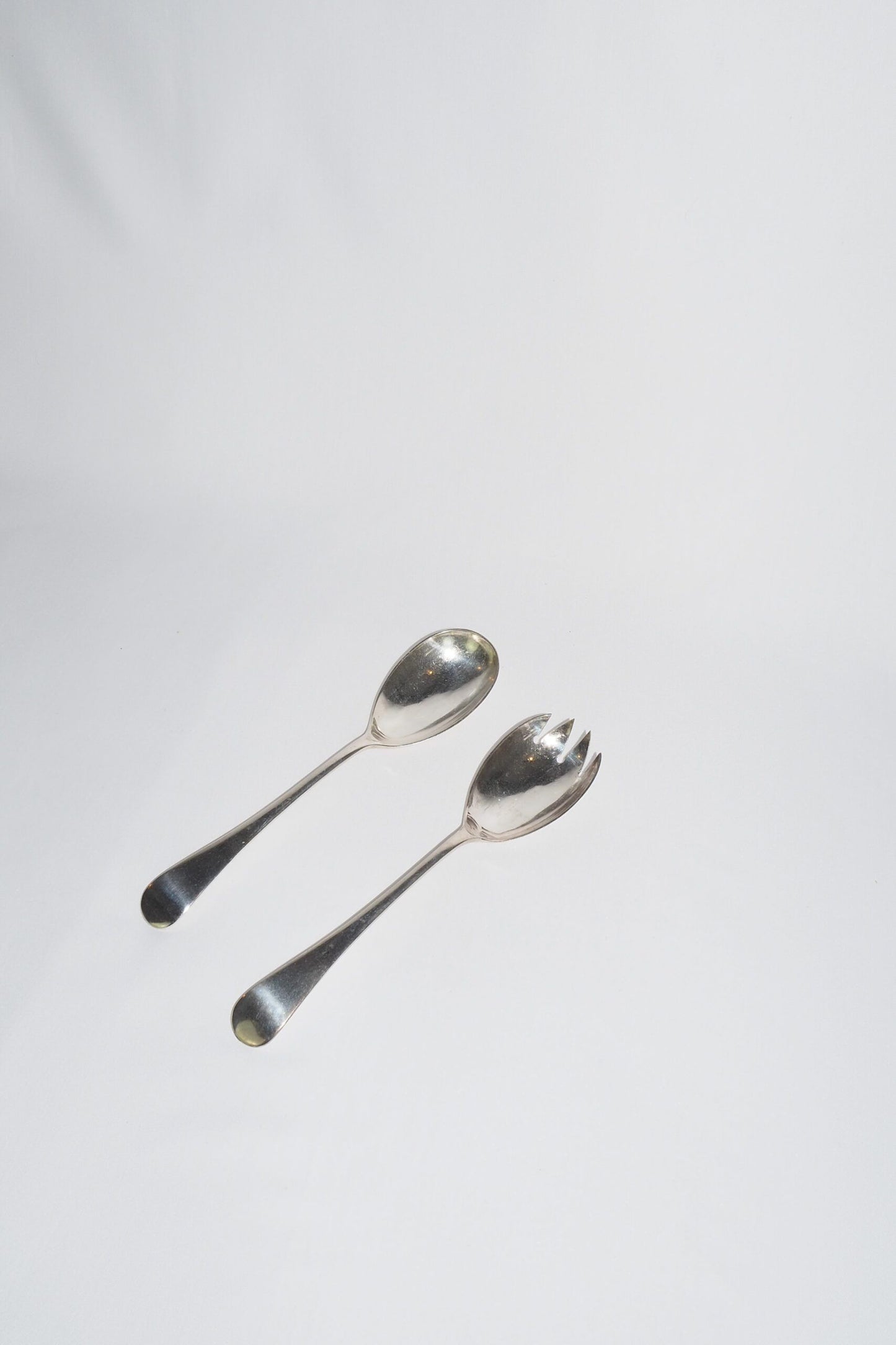 Silver Plate Salad Servers