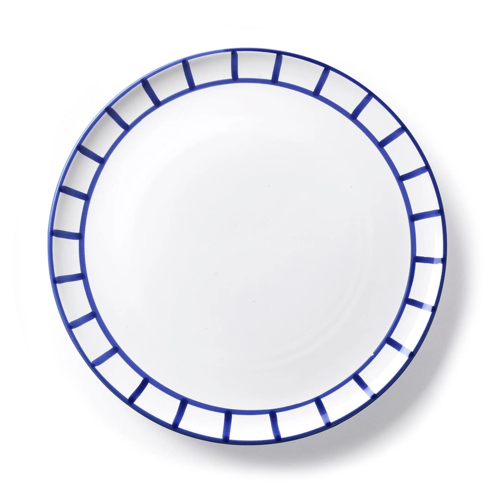 Dinner Plate - Royal Blue Fence