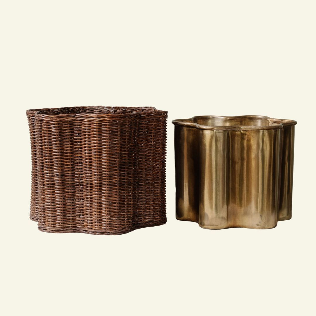 Poppy Rattan Waste Paper Bin (Small)