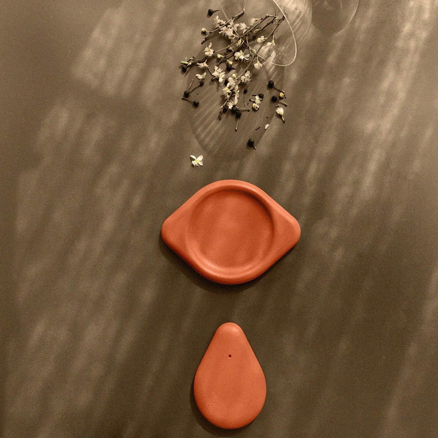 Two Coasters - Burnt Ochre