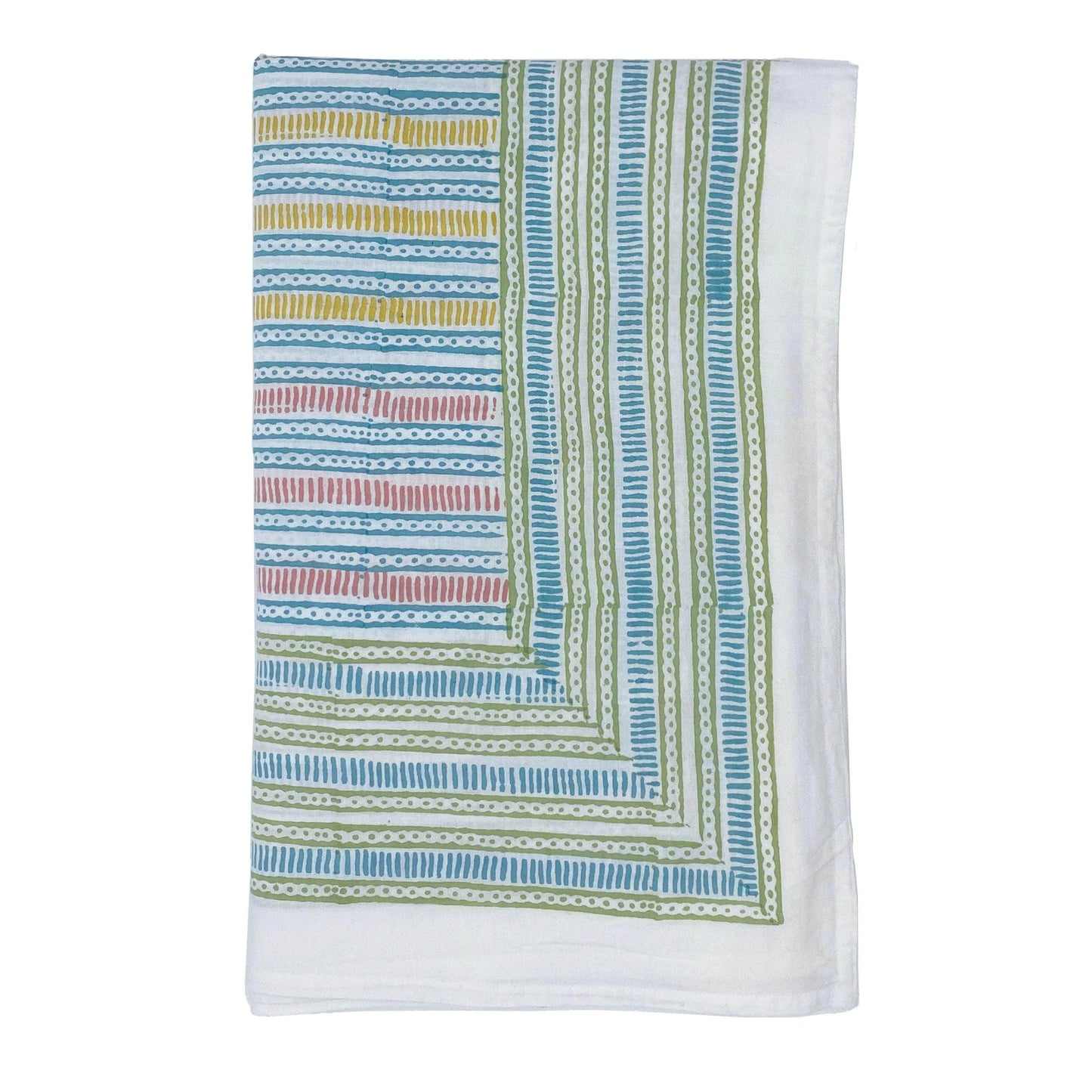 Lines and Dots Tablecloth Multicoloured