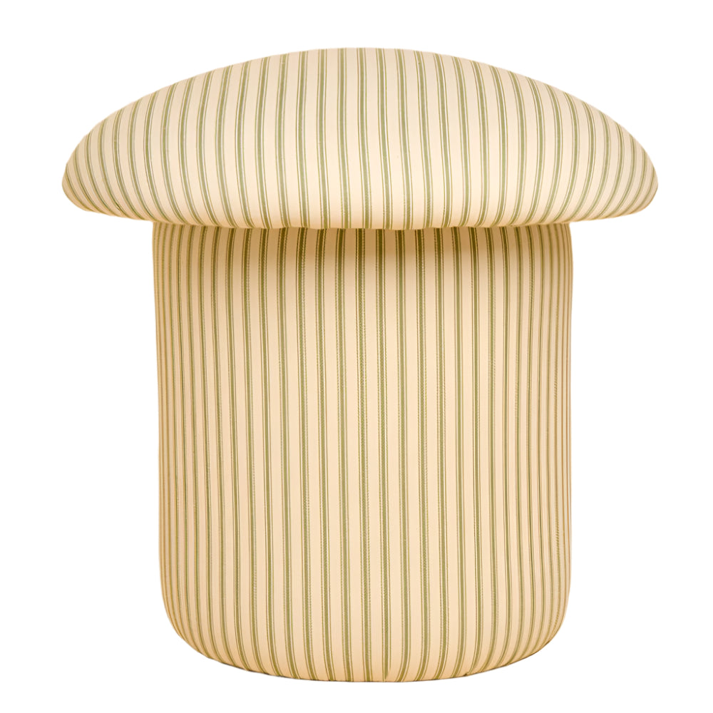 Green Striped Stool