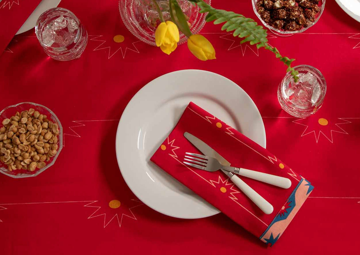 Mojito Red Tablecloth