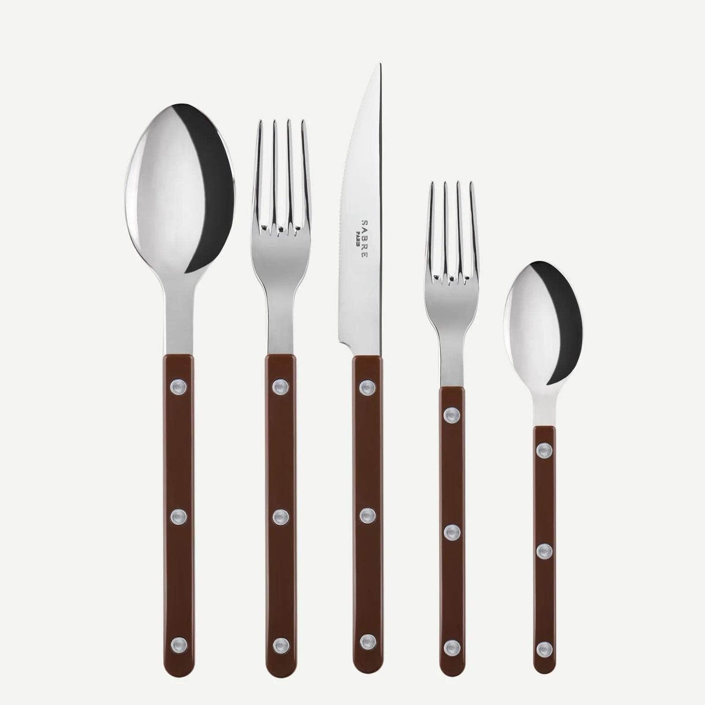 Bistrot 5 PC Cutlery Set, Chocolate
