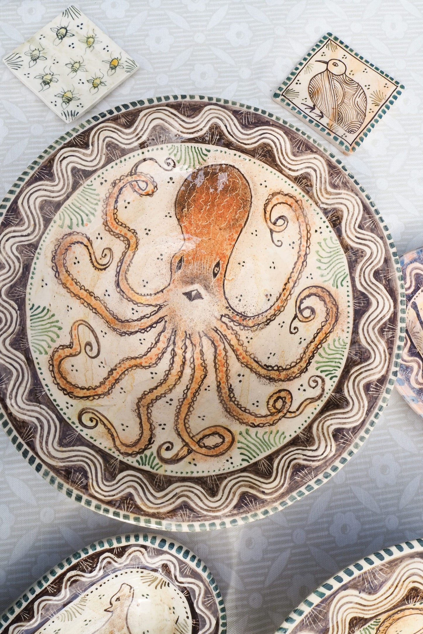 XLarge Octopus Serving Dish