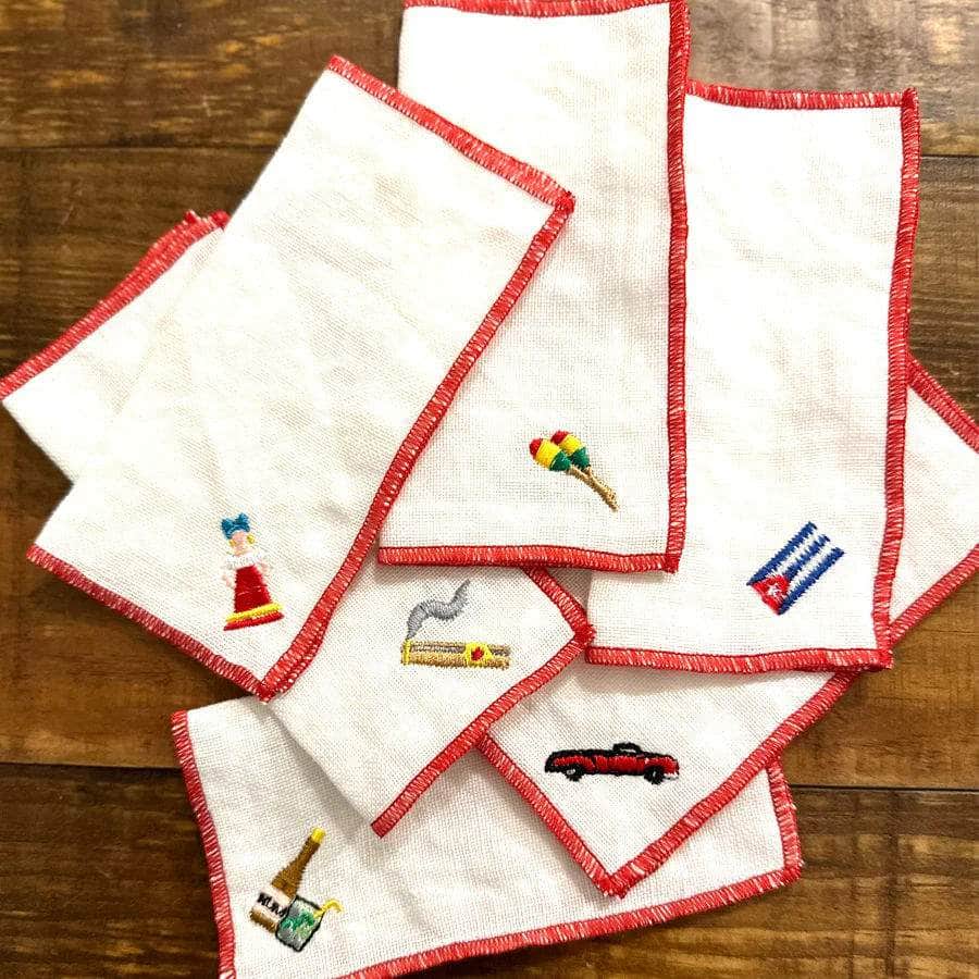 Cuba Cocktail Linen Napkins