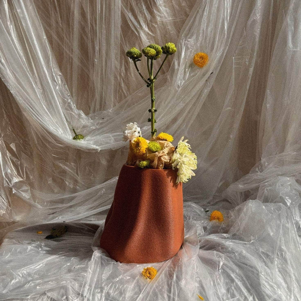 Wide Vase - Burnt Ochre