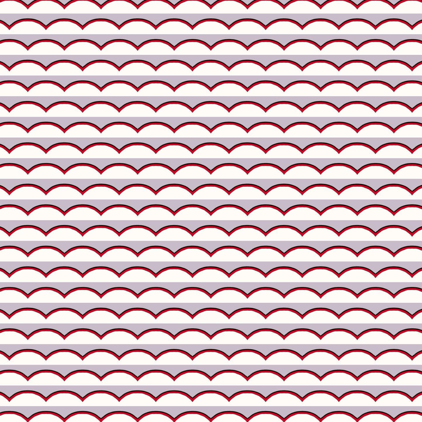 Scallops Wallpaper - Lilac