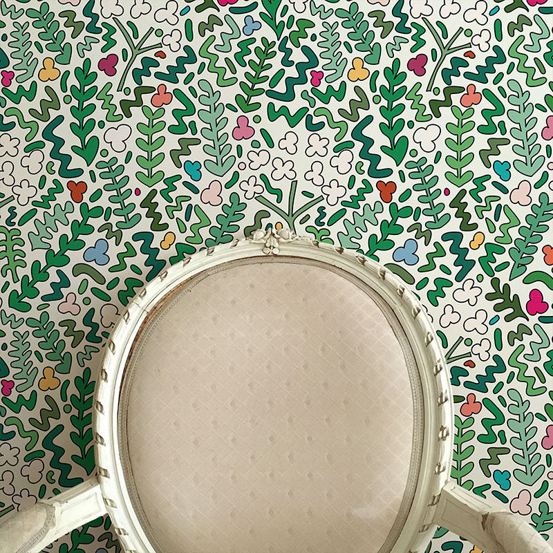 Fields of Joy Wallpaper - White