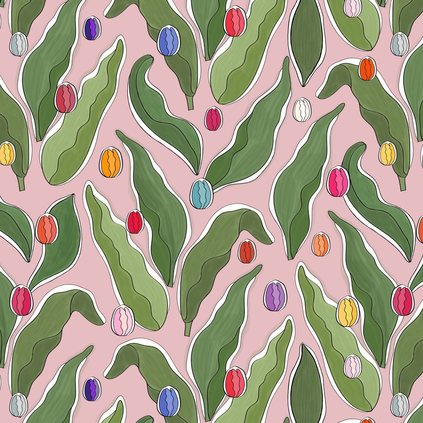 Tulips Festival Wallpaper - Pink