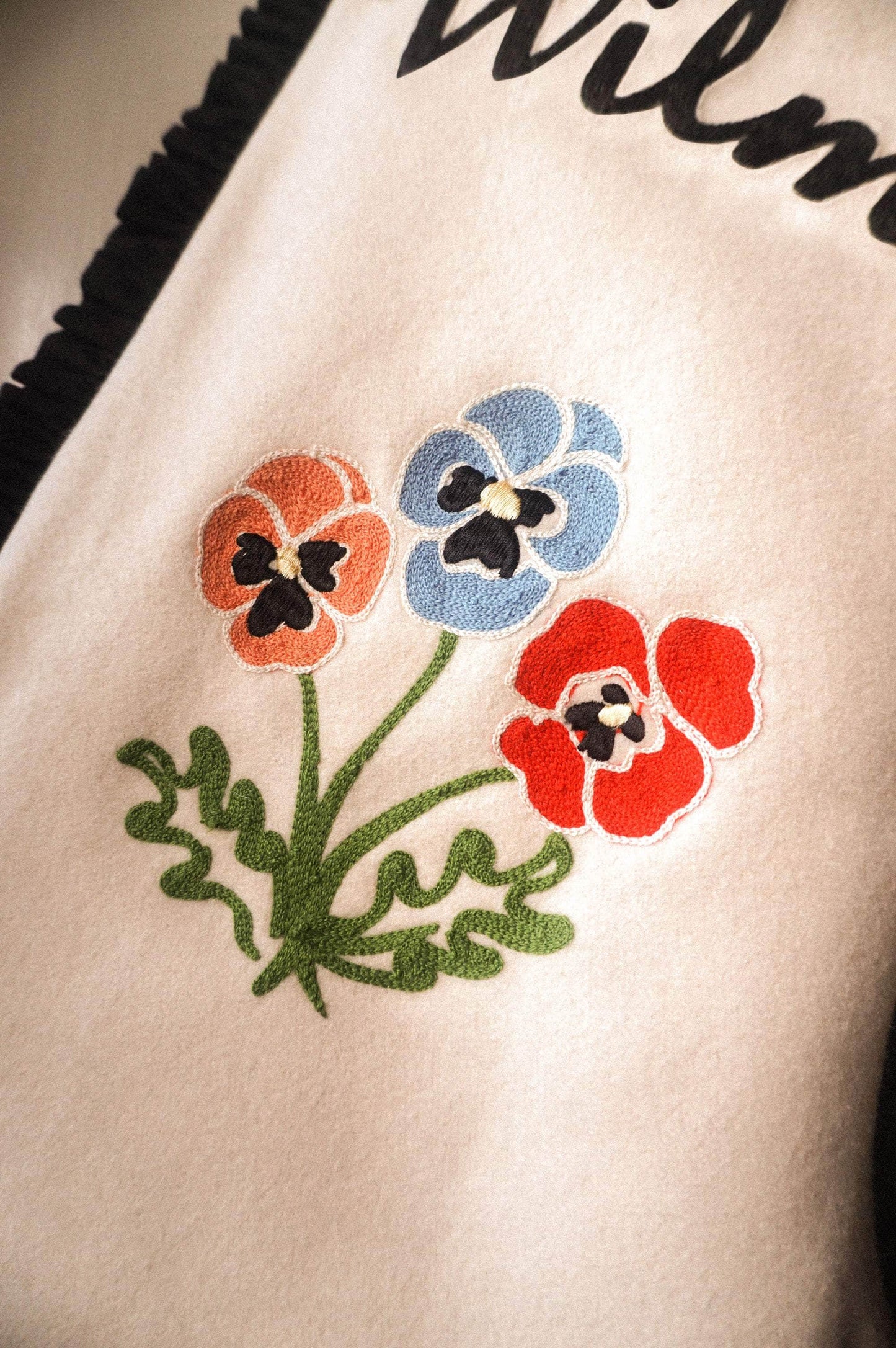Winter Pansy Christmas Stocking