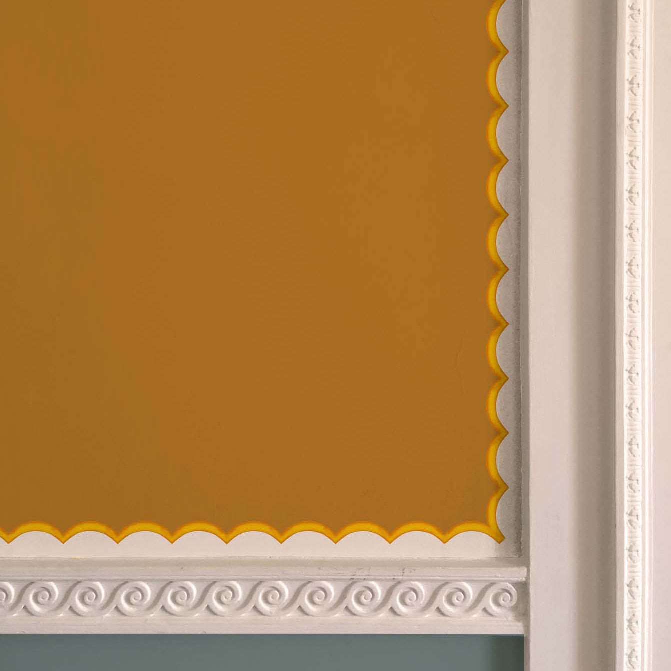Scalloped Wallpaper Border - Yellow