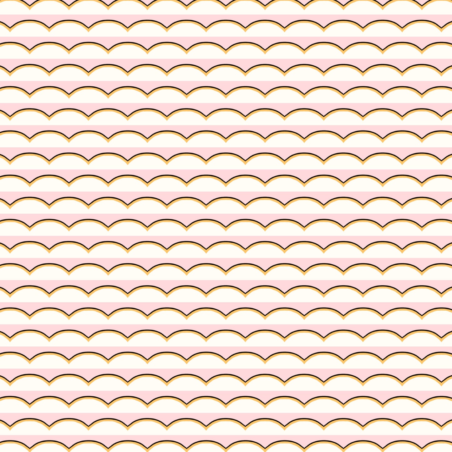 Scallops Wallpaper - Pink