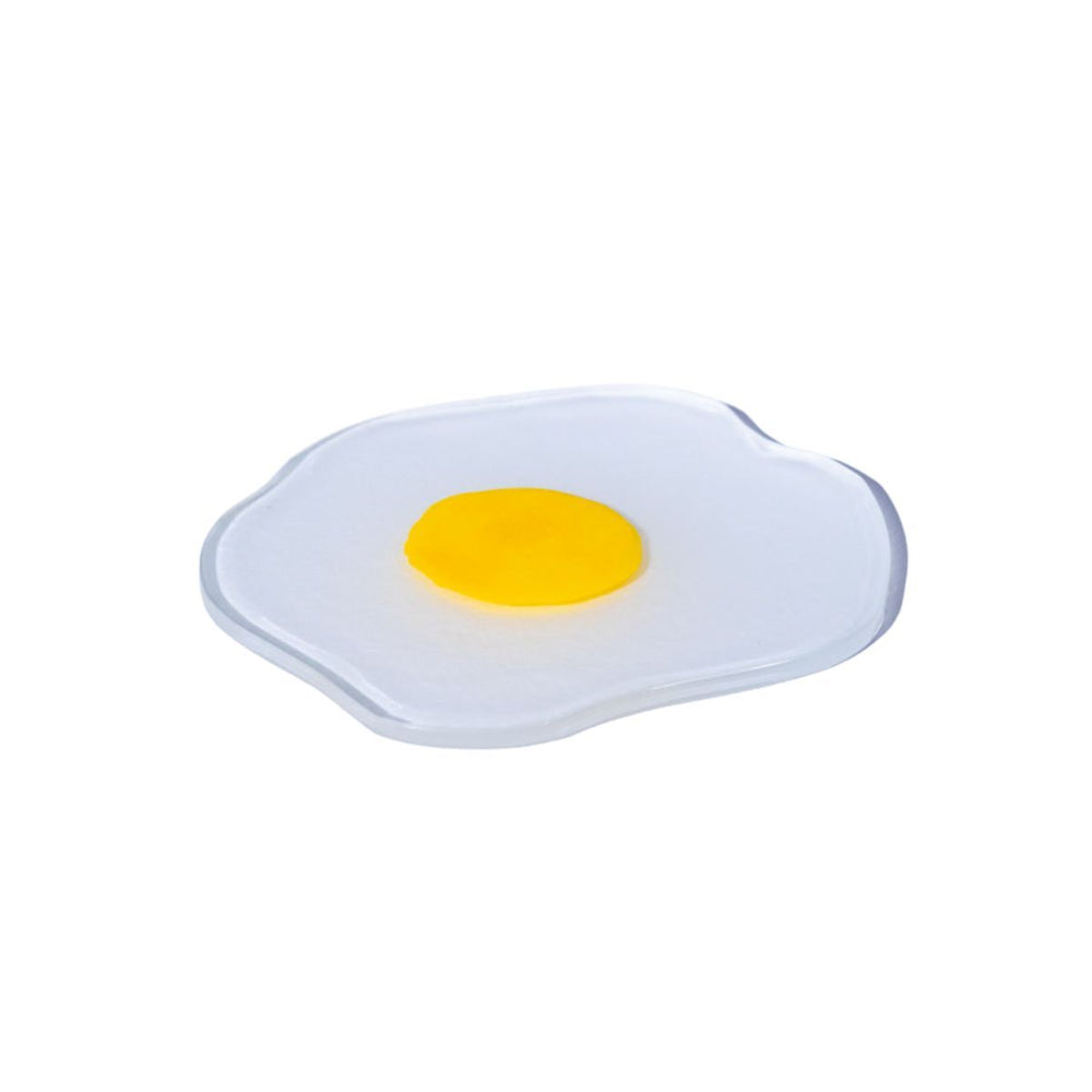 Raw Round Egg Glass Coaster