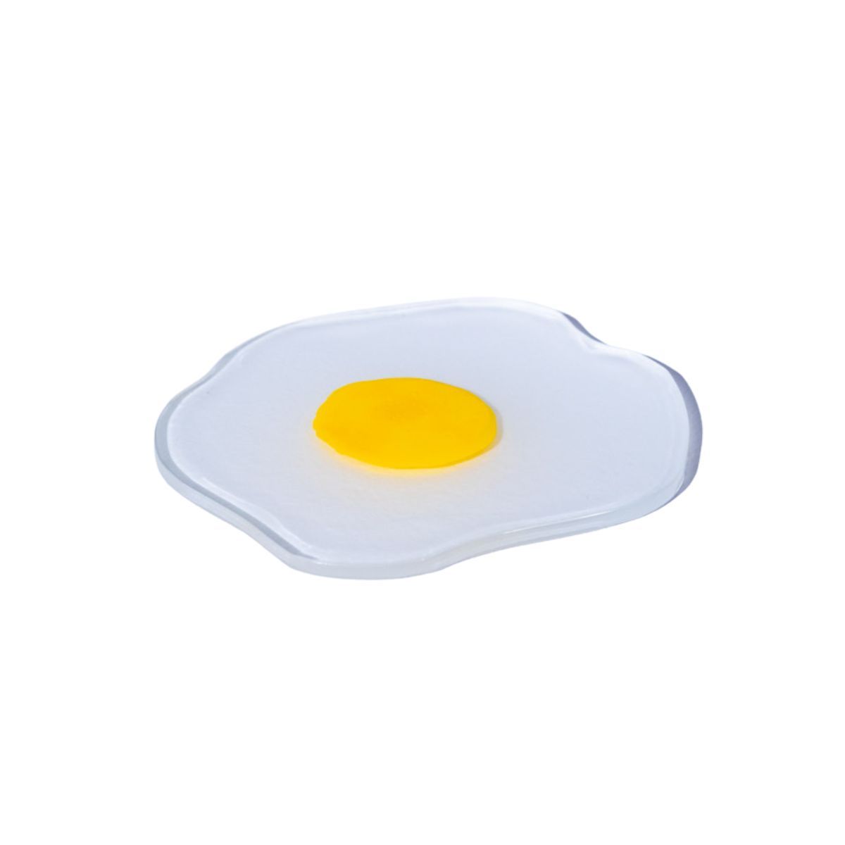 Raw Round Egg Glass Coaster