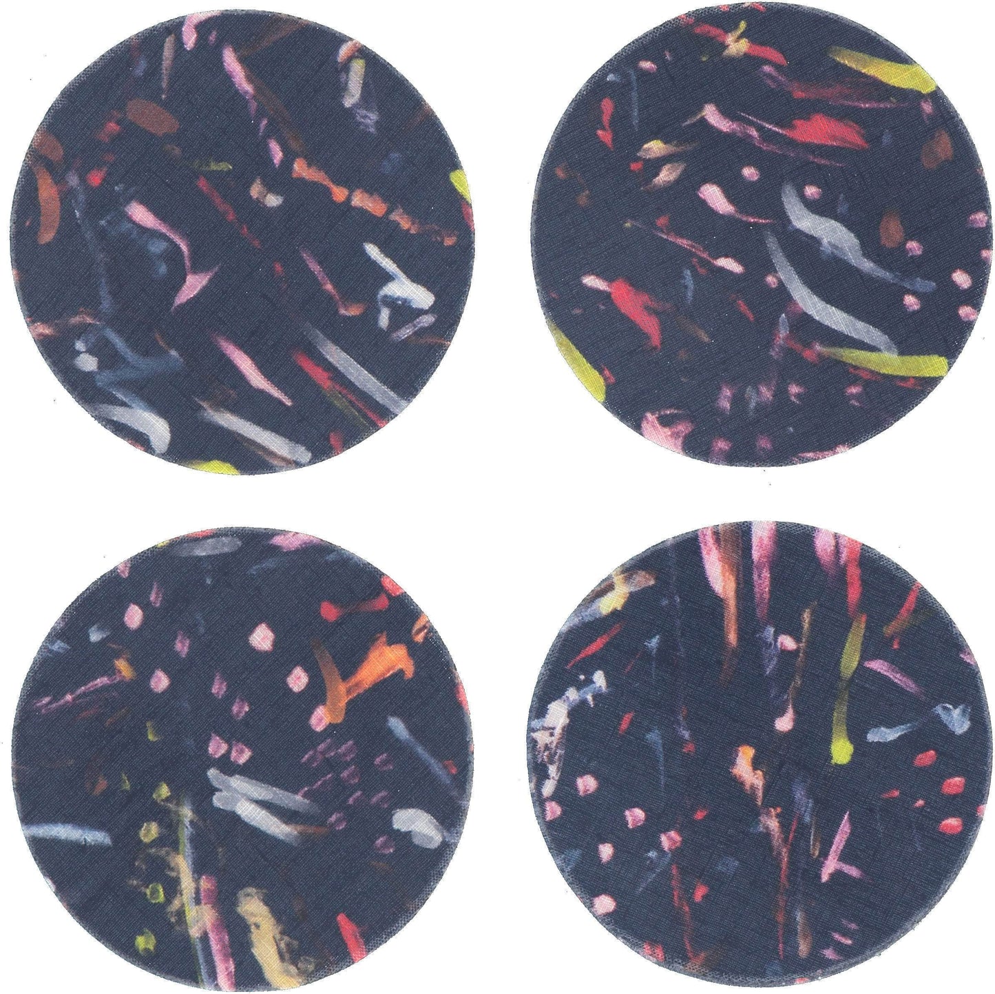 Night Light coasters set of 8