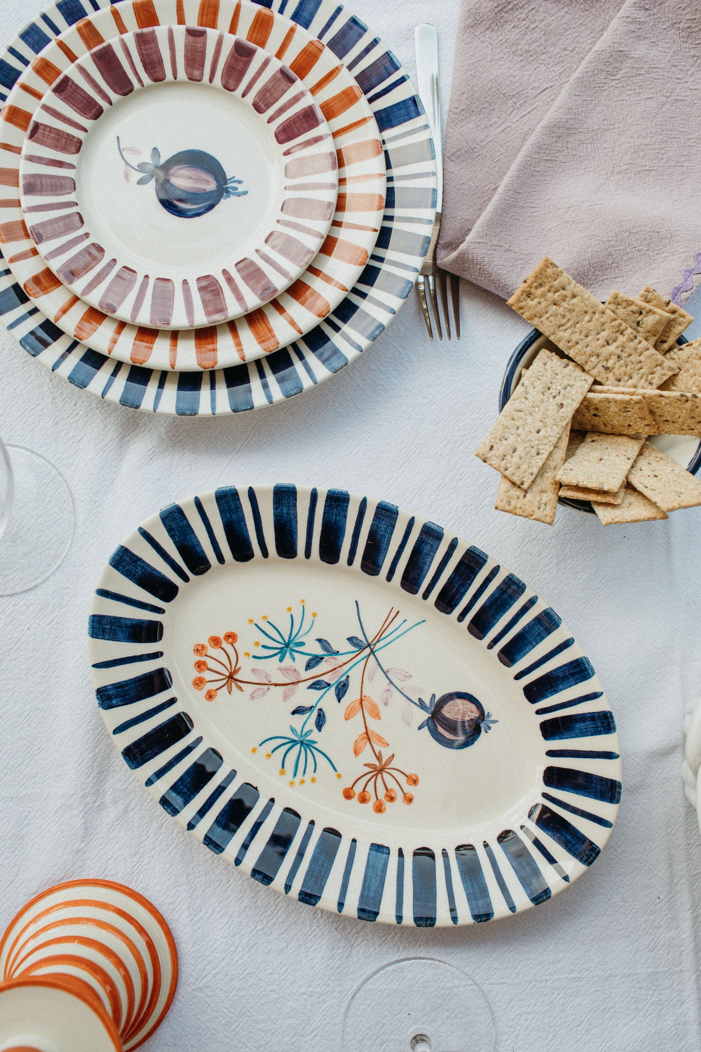 Deep Blue Serving Platter – The Portuguese Chitas