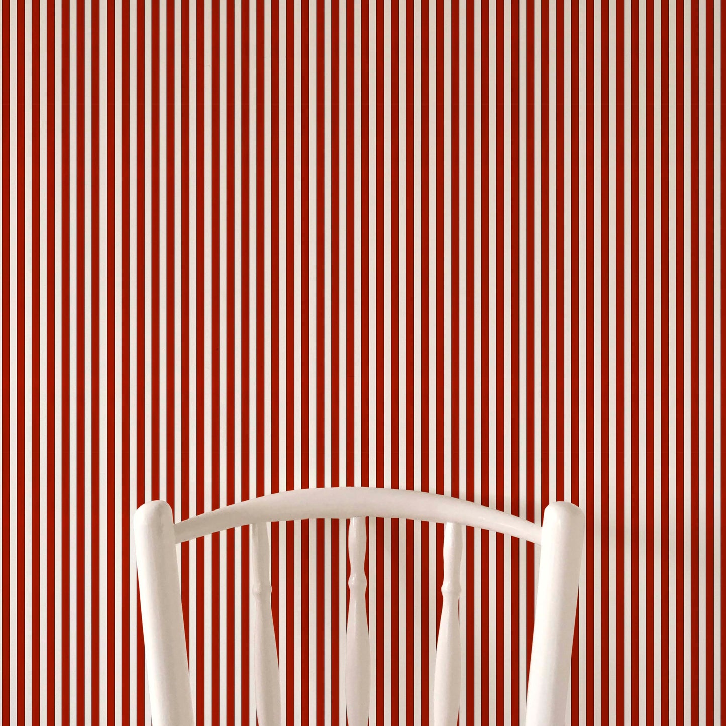 Tuscan Stripes Wallpaper - Red