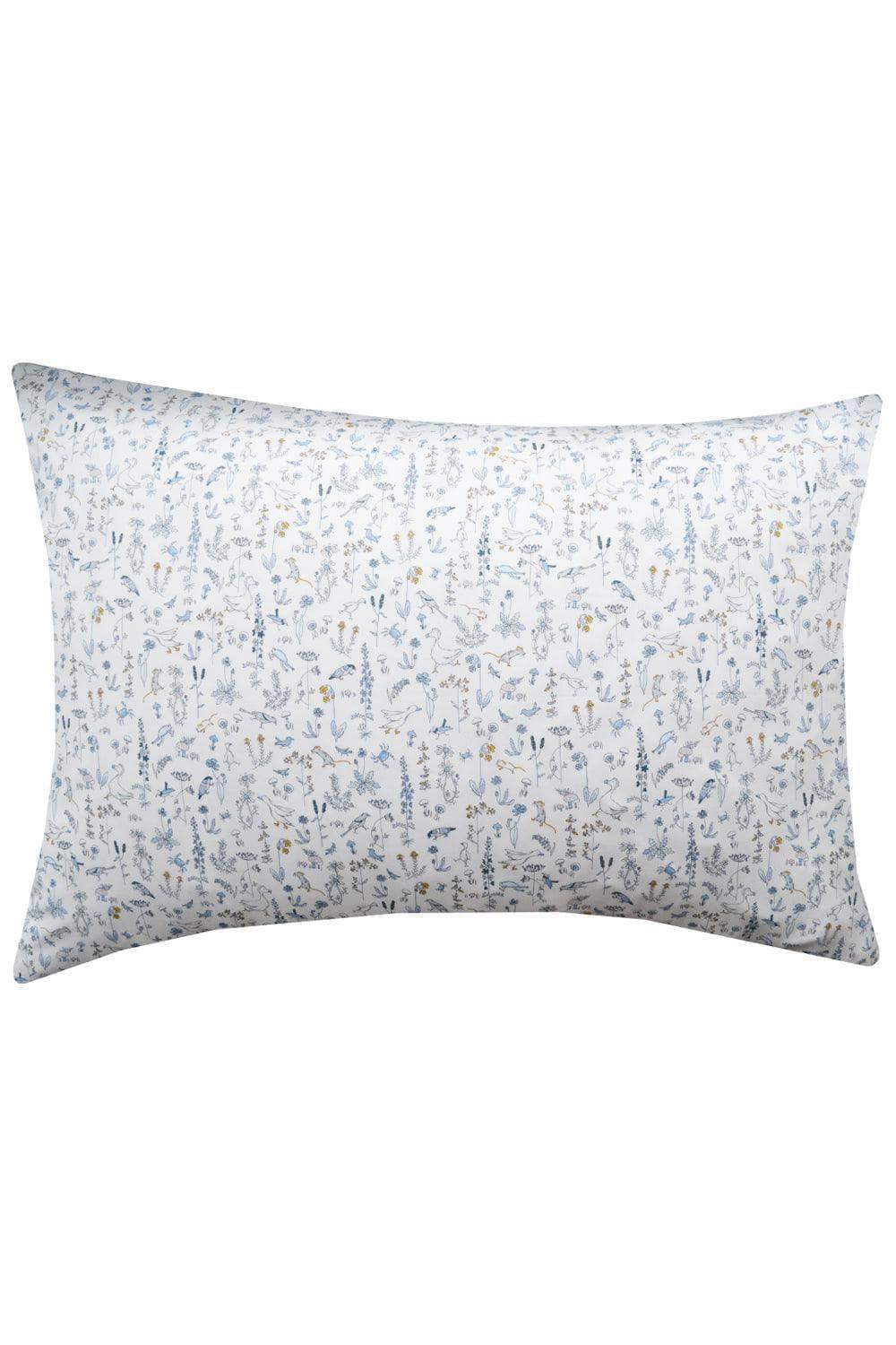 Pillowcase Made With Liberty Fabric Theo Blue