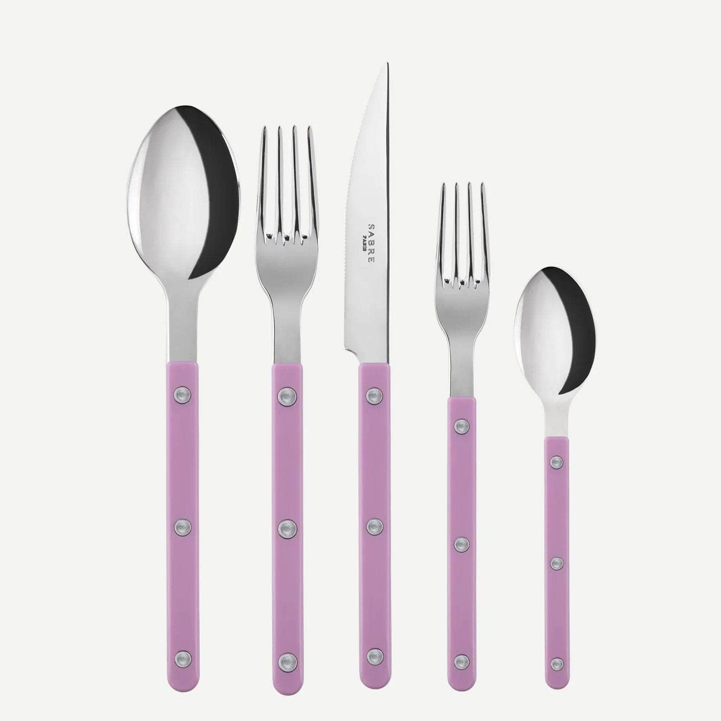 Bistrot 5 PC Cutlery Set, Rose Pink