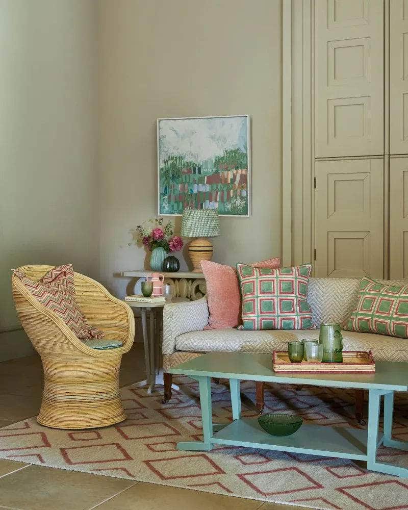 Rhombus Rug - Pink