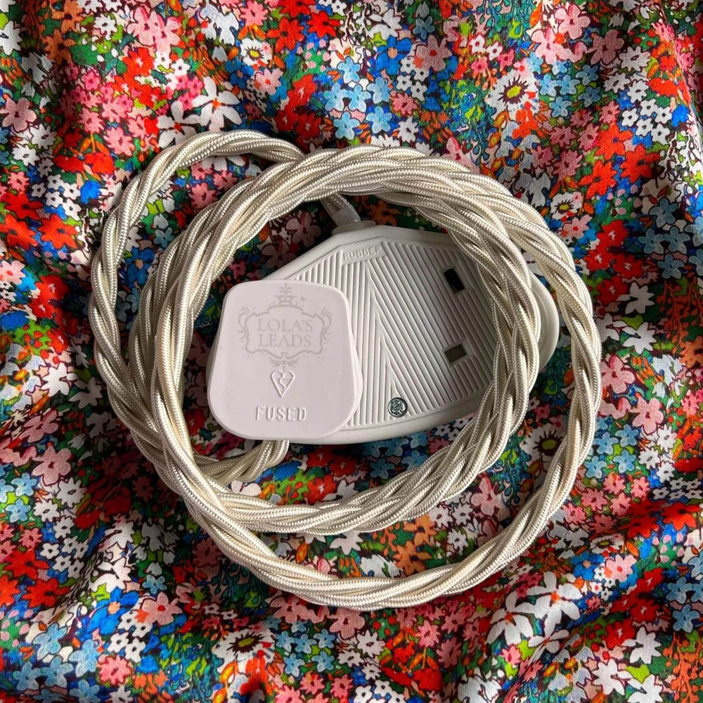 Fabric Extension Cable Clotted Cream