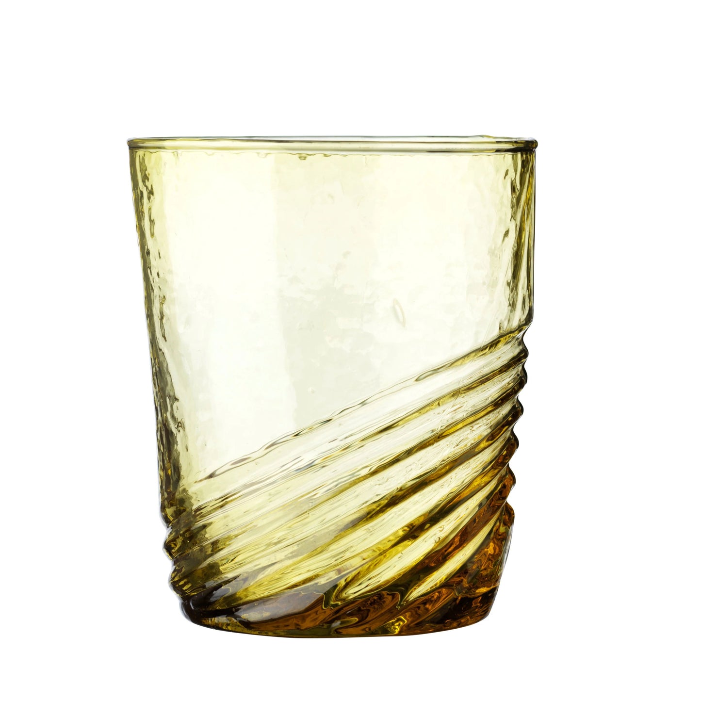 Swirl Water Glass - Curry
