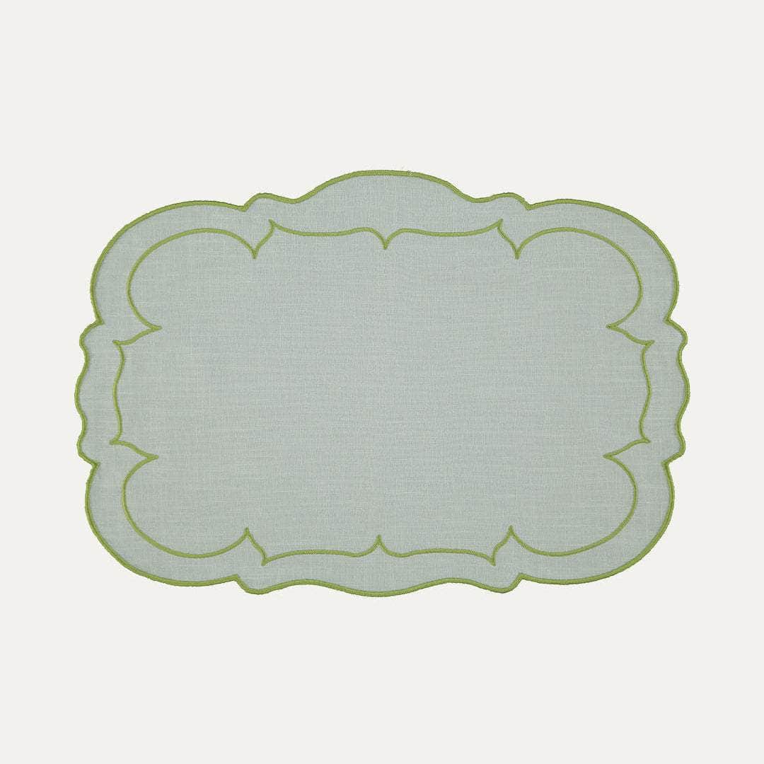 Paris Placemat, Green with Green