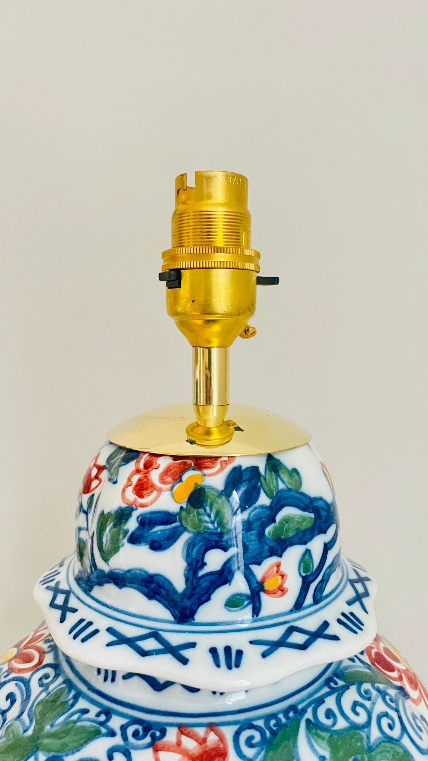 Antique Makkum Jar Lamp - pre order for early July