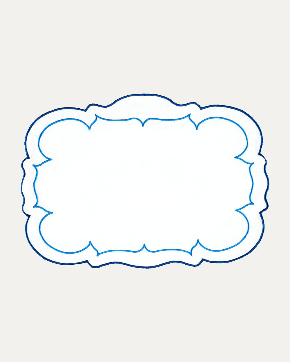 Paris Placemat, White with Blue